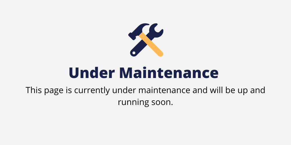 Currently Under Maintainance